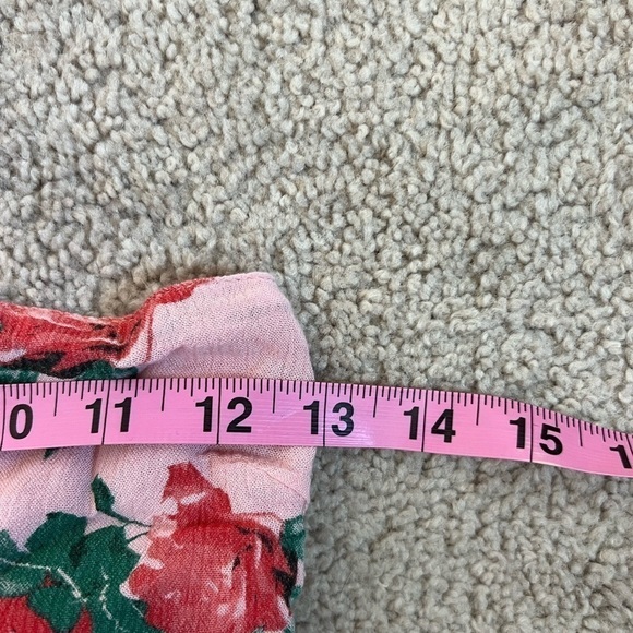 ASOS Women’s Pink Floral Flowy Top Size 6 - Picture 5 of 8